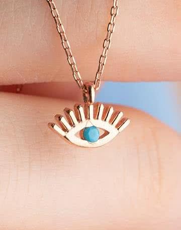 Heliophilia Silver Collar de Plata de Ley 925 con Baño de Oro Rosa y Circón